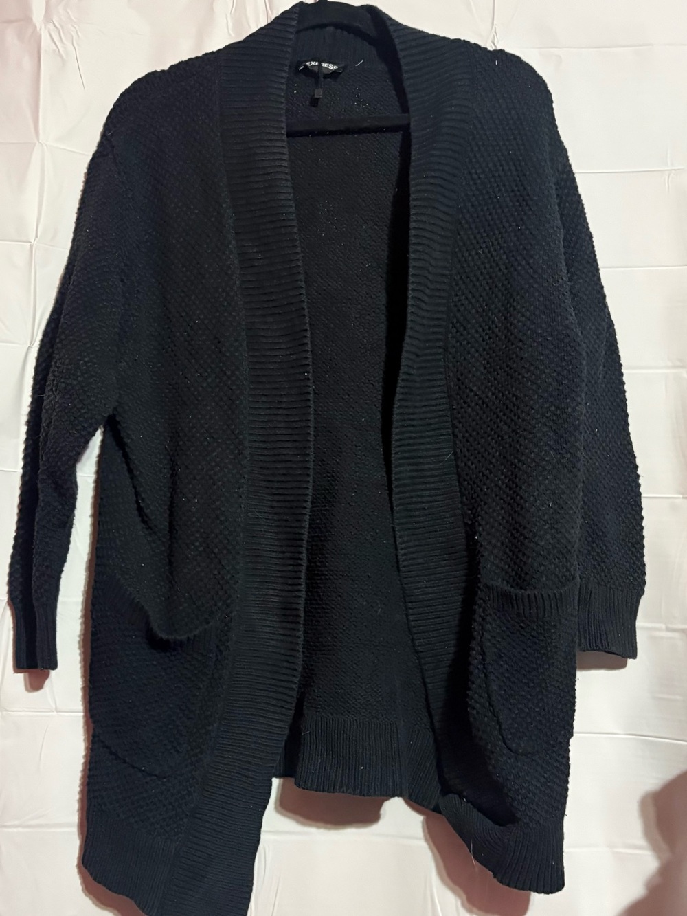 Express Black Open-Front Women’s Cardigan
